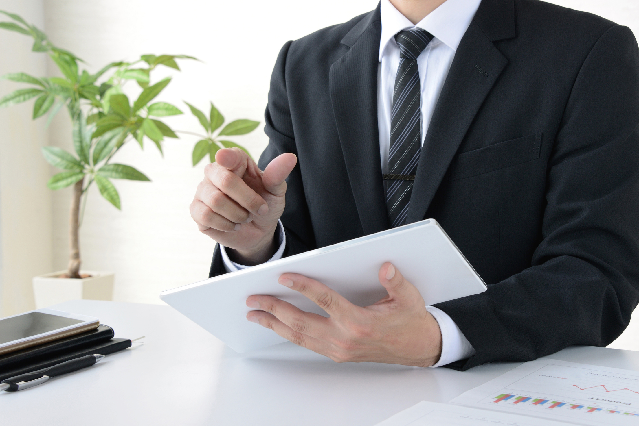 Business man in meeting or consulting